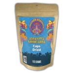 Dried Amanita muscaria caps, Grade A, hand-sorted in a resealable pouch
