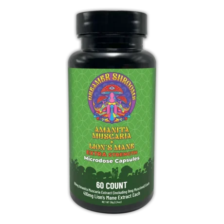Amanita Muscaria Extract + Lion’s Mane Capsules (Extra Strength)