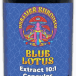 Blue lotus capsules made with a 10:1 Nymphaea caerulea extract